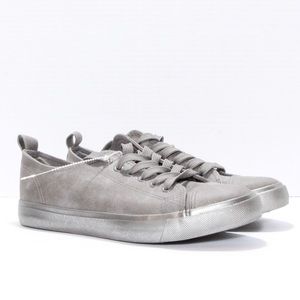 Maurice's Gray Silver Faux Suede Hollyn Glitter Sneaker Size 7M NWOT